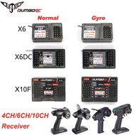 DUMBORC X10F/X10FG X6/X6FG 2.4G RC Gyro Receiver X6DC/X6DCG for Long Range RC Car Boat Part Compatib