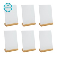 6 Pack Sublimation Photo Frames Blanks 5 X 7 Inch Heat Transfer Metal Picture Frames with Wood Base 