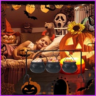 Witch Cauldron Cauldron Candy Bowl Iron Pot Bucket Servers for Treat Kitchen Dining Home Decoration 