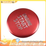 For  BRZ  86 2012-2020 Aluminum Alloy Car   Stop Button Sticker Cover Trim Accessories, Red