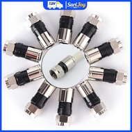 10 pcs RG6 F Typepression 2.7cm high quality Snap Seal Plug Connector