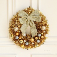 45 ซม. สีแดงคริสมาสต์พวงหรีดบอลลูกใหญ่ BOWKNOT DECORE DECORIN