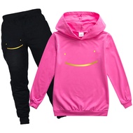 Dream Smp Boys Girls Hoodie Pants Set Long Sleeve Hooded Autumn and Winter All-match Anime Children's Sweater Hoodie + Trousers 2-piece Set PH1316A