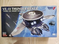 1/72 Hasegawa MACROSS 超時空要塞 VE-11 偵察機 THUNDERSEEKER SVAW-121 NIGHT STALKERS 1:72 Not VE-1 Valkyrie V
