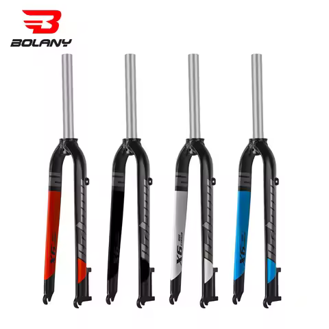 Bolany Bike Rigid Fork 26/27.5/29inch Disc Brake Mountain Fork Straight Tube 28.6MM Matte Lightweigh