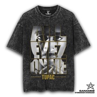 GANAMOZ 2PAC ALL EYEZ ON ME Stone Wash Oversize T-shirt | Women's Oversized T-Shirt | Men's Oversize