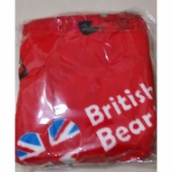 英國熊 珊瑚絨毯 紅色 80x120cm 薄毛毯 四季毯 單人毯 冷氣毯 薄毯  薄被 單人被 全新