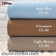 Kain Pasang Premium Italian Cotton Linen Sepasang 3½ Meter Bidang 58