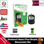 One touch Select Plus Glucometer Set / Test Strip / Delica Lancet