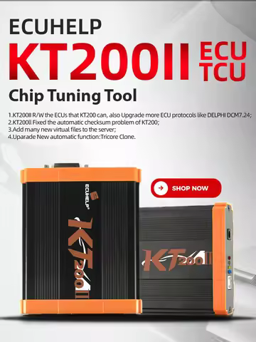 ECUHELP KT200 II ECU Programmer Auto Version for Car Truck, R/W ECU Bench / OBD / BOOT / BDM / JTAG 
