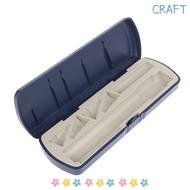 CRAFTML Universal Insulin Pen Box, Multi Grid Plastic Insulin Injection Pen Storage Box, Dust-Proof 