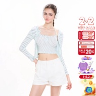 CARA Ami women's wide-leg shorts with simple buckle