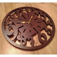 Modern teak wood wall clock,/ wooden clock, unique wall clock