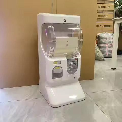 Coin Operated Mini Plastic Gacha Capsule Vending Machine with English Interface and 1 Year Warranty 