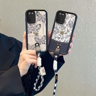 Casing OPPO A55 5G Casing OPPO A56 5G Casing OPPO A53s 5G Casing with a bracelet Flower Pattern Casi