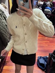 Ralph Lauren 奶油色麻花針織外套