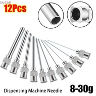 SUSANMY 12Pcs Dispensing|Needle, Metal 8G-30G Fluids Industrial Glue Injection Needle, Stainless Ste