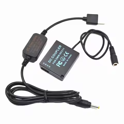 Power 5V USB Cable+DMW-BLG10 Dummy Battery DCC11 DC Coupler For Panasonic DMC-GF6 GF3K GX7 TZ85 LX10