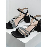 Sandals pearl wedding dress with 5cm heels