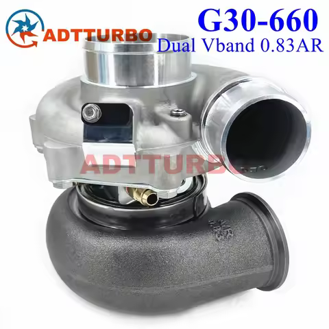 Turbocharger G30 G30-660 Upgrade V-Band 0.83A/R 2.0L-3.5L 350-660HP Turbo 54mm G-Series Dual Ball Be