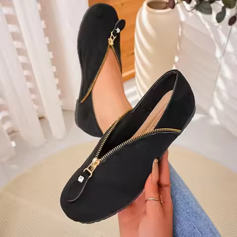 Women's Casual Shoes Spring and Autumn Flat Loafers Women's Shoes Fashion Non-slip Soft Flat Shoes