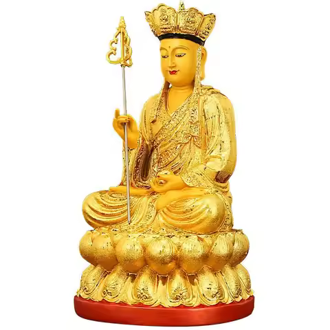Feng Shui Jizo Bodhisattva Buddha Statue Decoration Hall Temple Blessing Home Living Statue