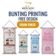 Bunting PVC Pipe Bunting Hari Jadi / Banner Kahwin / Wedding Banner / Birthday banner / Announcement
