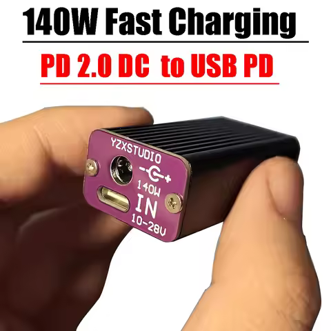 140W PD Fast Charge Converter TYPE-C USB Car Charger Desk Charging Adapter SuperVOO C65W SCP 12V 24V
