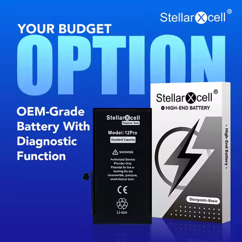 StellarXcell Diagnostic Basic Show Genuine Battery for Apple iphone 12 13 14 15 Mini Plus Pro Max sh