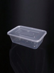 10 件透明塑膠外帶盒,一次性食品容器,適合便當盒、午餐和剩菜