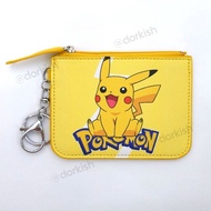 Pocket Monster Pokemon Go Pikachu Ezlink Card Pass Holder Coin Purse Key Ring