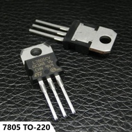 Package of 5 - Power Voltage Regulator IC 5V 7805 L7805 L7805CV LM7805 7805CV 1.5A TO-220 Pins