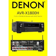 DENON AVR-X1800H 7.2 Ch. 175W 8K AV Receiver with HEOS® Built-in