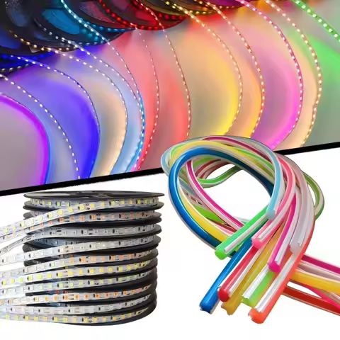 6mm 8mm Separated Silicone Neon Strip DC12V SMD2835 120LEDs/M Flexible Bendable Waterproof LED Light