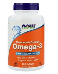 Now Foods, Omega-3, 180 EPA/120 DHA, 200 Softgels