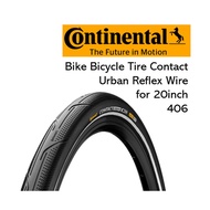 Continental Bike Bicycle Tire Contact Urban Reflex Wire for 20inch 406