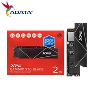 SSD เกมภายใน ADATA XPG GAMMIX SSD ใบมีด S70 Pcie Gen 4X4 M.2โซลิดสเตทไดรฟ์512GB 1TB 2TB 4TB สำหรับแล็ปท็อปเดสก์ท็อป