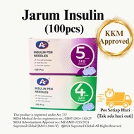 KKM-Approved Jarum Insulin Insulin Needles Insulin Pen needles 4mm 32G 5mm 32G 100pcs