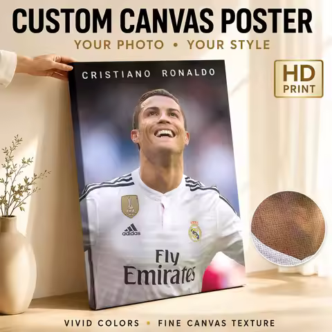 Marco Asensio Tribute Framed Canvas Poster Monochrome Canvas Wall Art With Personalized Photo For Ho
