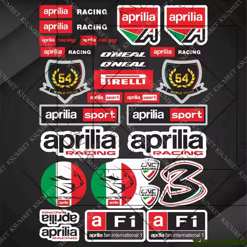 For Aprilia Stickers Motorcycle Sticker Decal Moto Tank Logo Kit