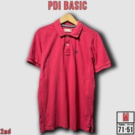 Kaos Polo Pria PDI Basic Merah Size M