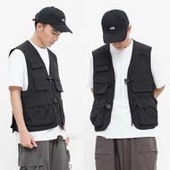 Work Vest [M-3XL] Sleeveless Jacket Multi-Pockets Vest Frock Vest Function Work Vest Military Unifor