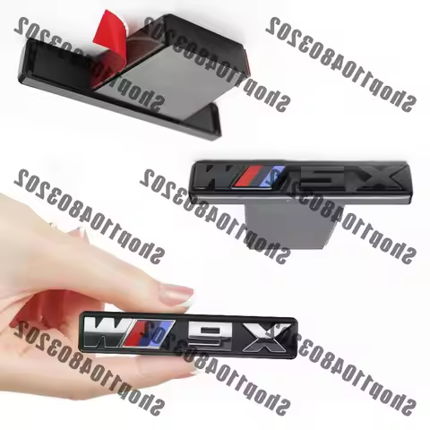 ABS 3D Car Front Grille Badge Emblem For BMW M Logo X1 X2 X3 X4 X5 X6 F48 G01 E84 E83 F39 F10 F30 G1