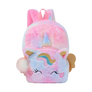 Kid Bag Rainbow Fluffy Unicorn Backpack Zipper Bag Unicorn Bag Girl Bag Unicorn Plush Bag Unicorn Smiggle Bag