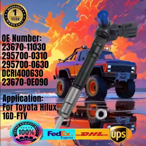 23670-11030 23670-0E090 295700-0310 295700-0630 DCRI400630 Fuel Injector for Toyota Fortuner Hilux R