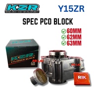 Kozi Kzr Racing Block SPEC PCO Y15ZR 66MM 62MM 63MM Complete Set Cylinder Block