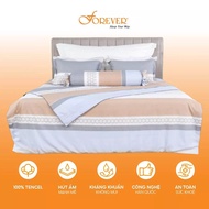 Bộ chăn ga gối drap giường Forever Elegant H152 set 4 món 100% Tencel cao cấp kháng khuẩn khử mùi