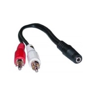 STEREO AUDIO 3.5mm(F) to 2RCA(M) Cable-30CM , 1.5M