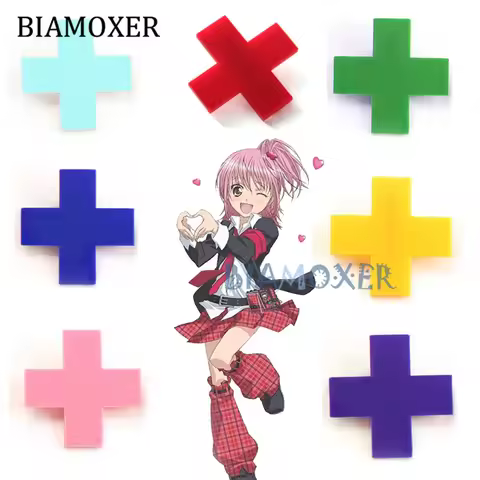 8 colors Shugo Chara Cosplay wigs Hinamori Amu Tsukiyomi Utau Cosplay hairpin Red White Black Cross 