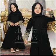 HITAM Abaya Arab Black Abaya Embroidery Combination Lace Dress Abaya Turkey Dubai India Arab